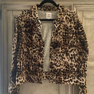 LuLaRoe Animal Print Teddy Jacket
